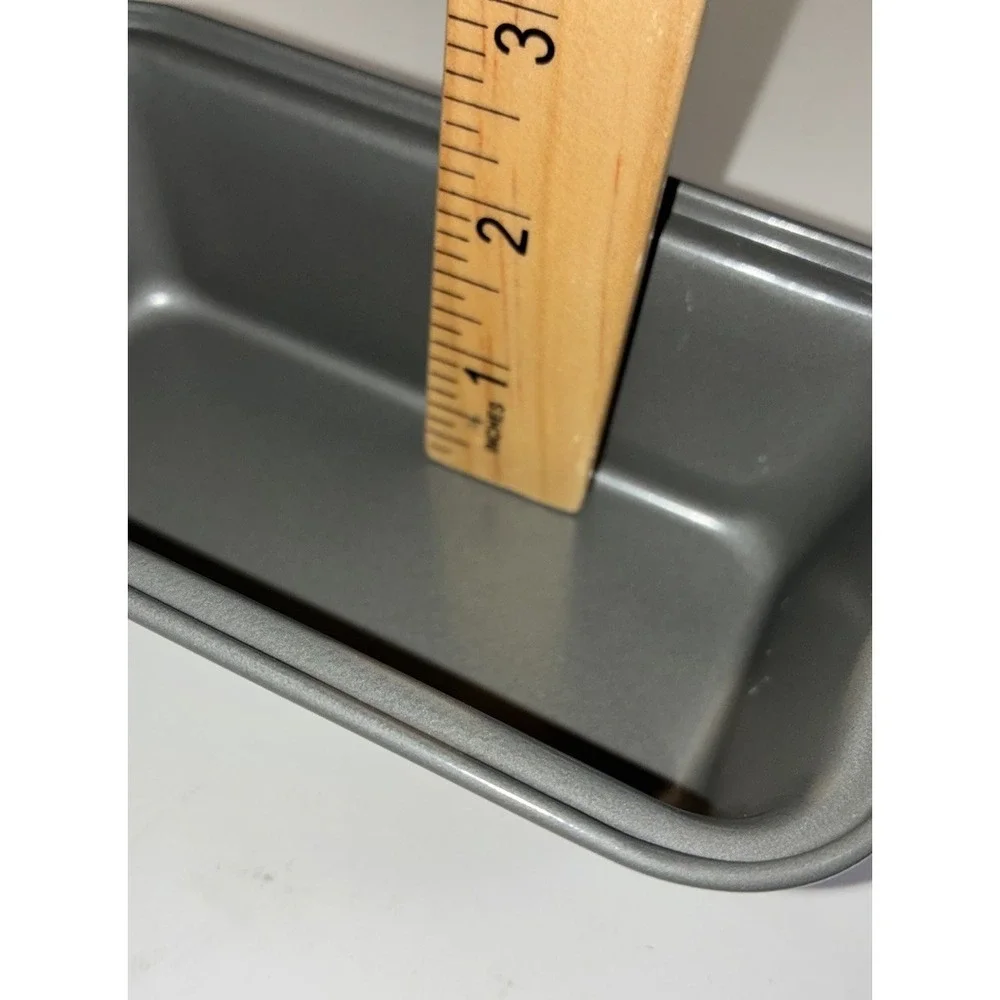 Mini Loaf Pan 6 x 3 x‎ 2 Gray Lot Of 2